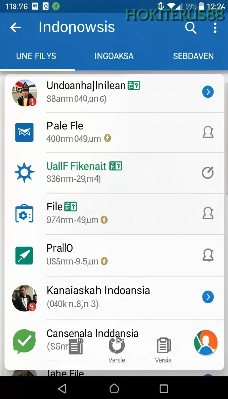 Cuplikan layar FC888 — pengaturan akun