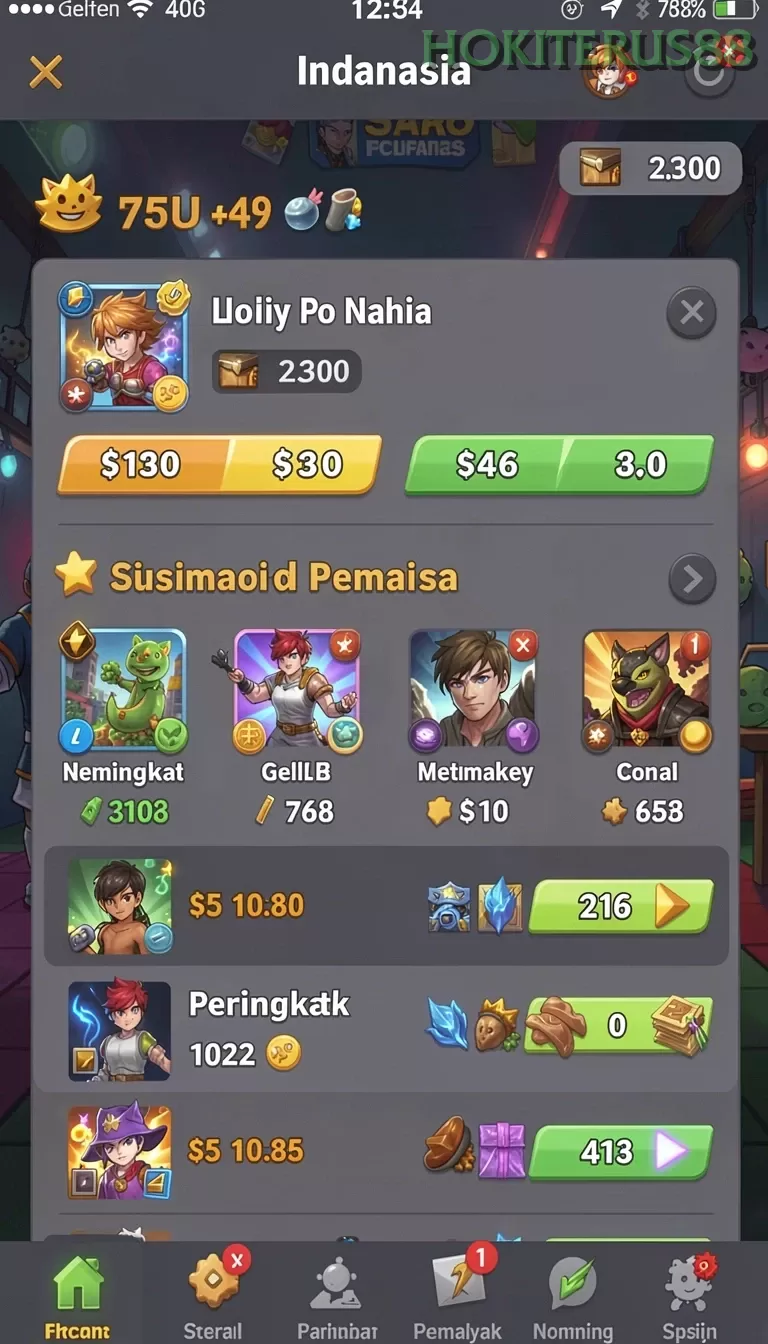 Cuplikan layar SAUDARATOTO — menu navigasi